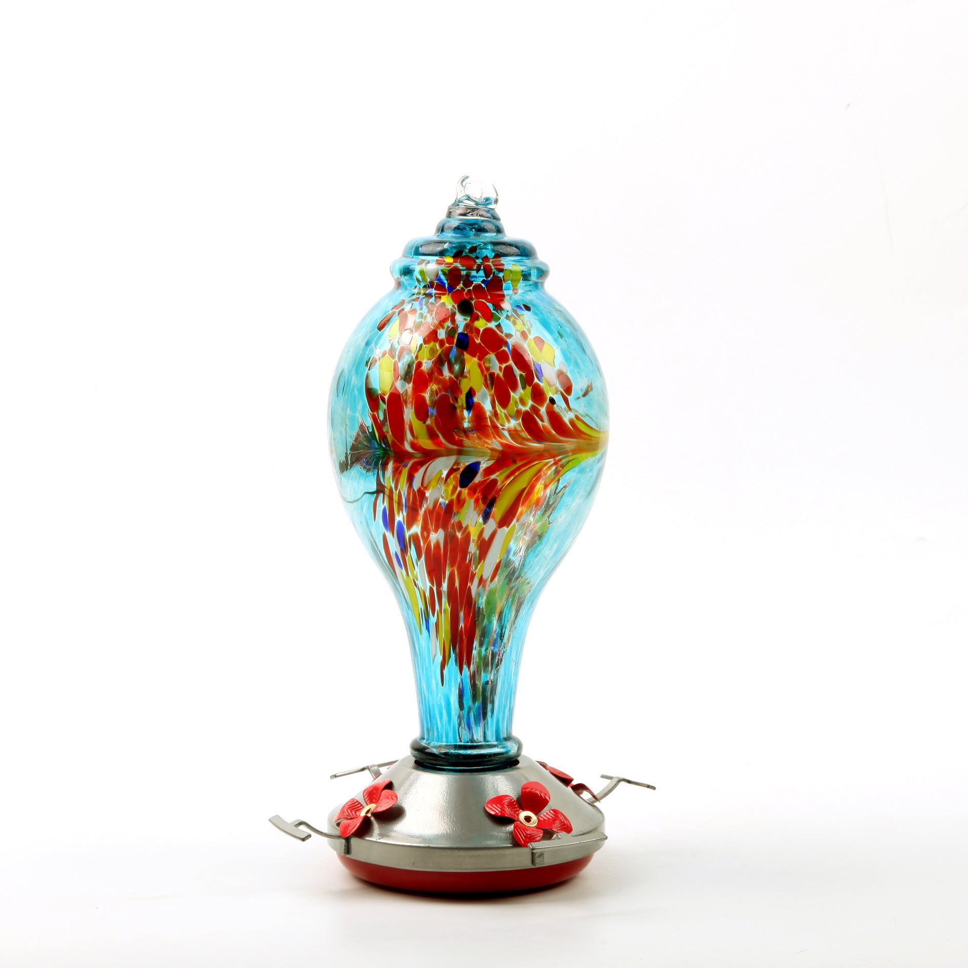 Hummingbird Stained Glass Feeder - Snazzy Gear