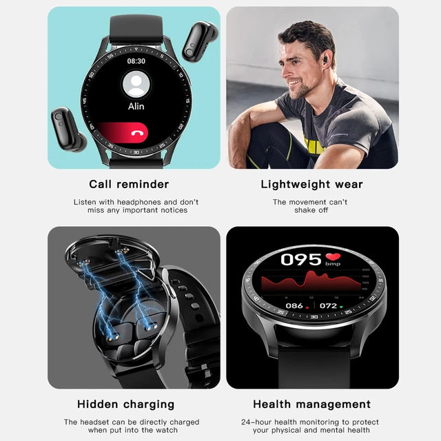 Smart Watch with Headphones - Snazzy Gear